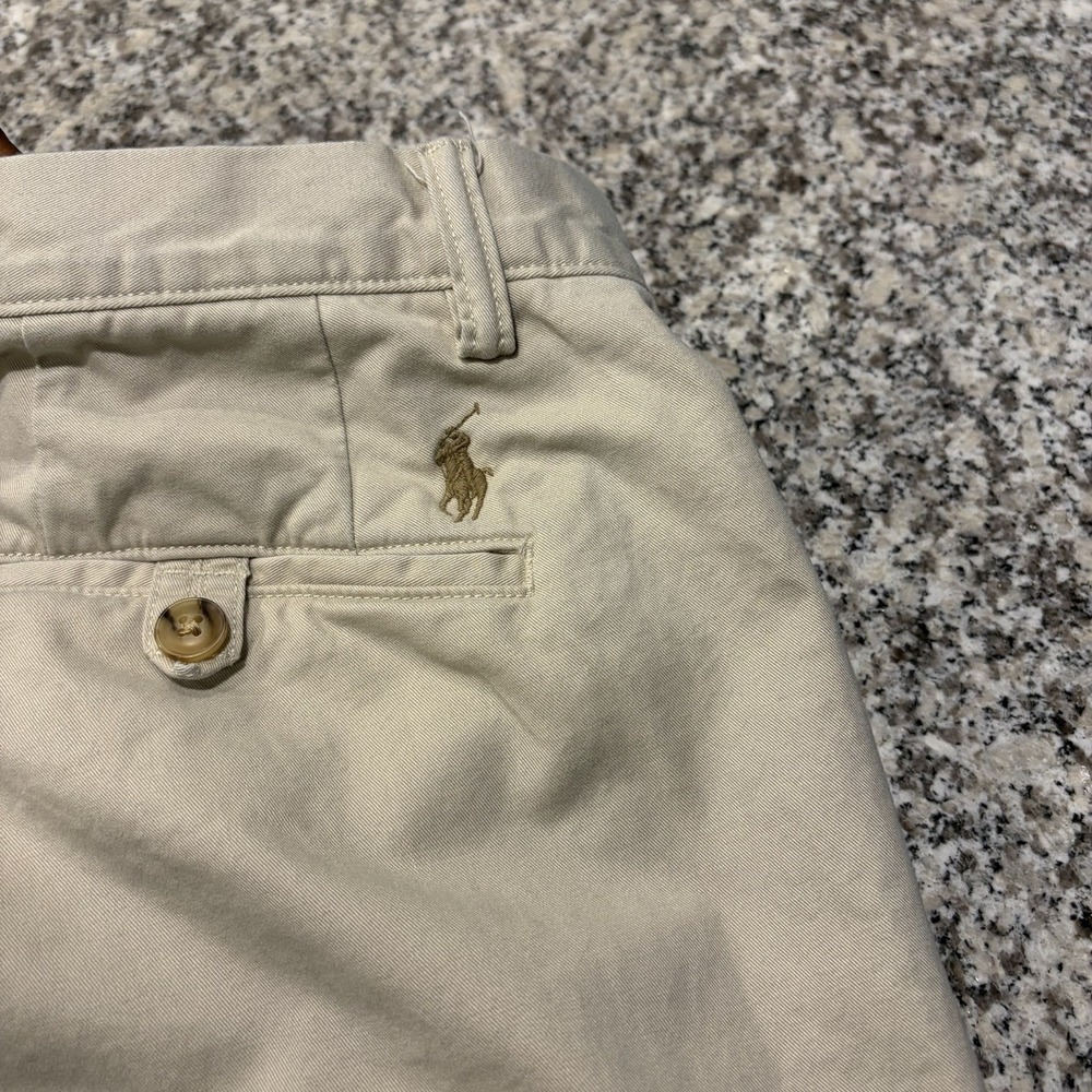 Polo Ralph Lauren Chinos Mens 34x34 Khaki Beige Stretch Straight Pants